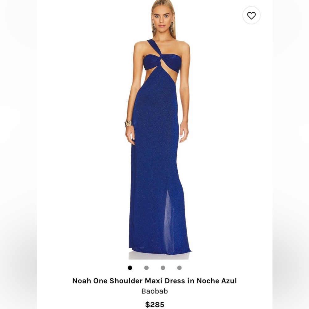 BAOBAB- Noah one shoulder Maxi dress in noche azul- Size S